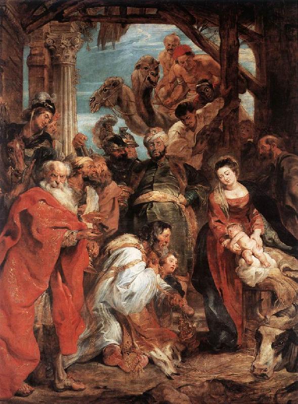 RUBENS, Pieter Pauwel The Adoration of the Magi af Spain oil painting art